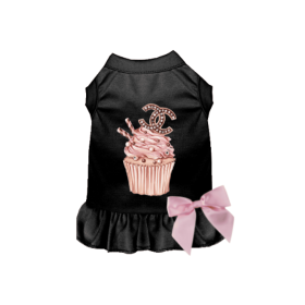 Chewnel Cupcake Dress (Color: Black, size: medium)