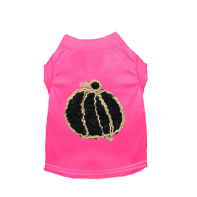 Chiffon Rose Halloween Pumpkin Shirt (Color: Pink, size: X Small)