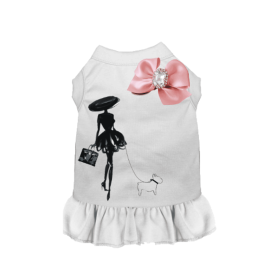 Classy Lady and Frenchie (Color: White, size: X Large)