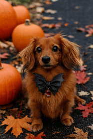 Batty & Fabulous Ribbon Boo-tie Necklace (size: medium)