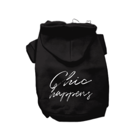 Chic Happens- Dog Hoodie (size: XL)