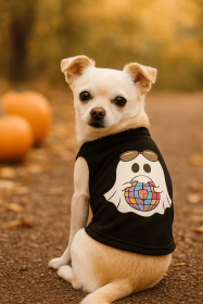 Ghost of the Disco Dog Tee (size: L)