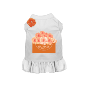 Hairmes Roses- Dog Dress (size: small)