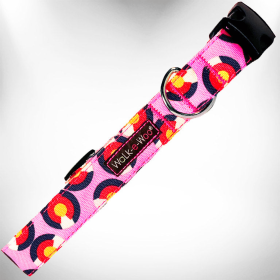Colorado and Texas Dog Collars (Color: Colorado Pink, size: XL 1.5" wide fits 18-28" neck)
