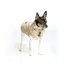 DoggieCoutureNY Classic Trench Coat (Color: Beige)
