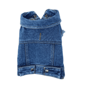 Authentic Denim Vest (Color: Indigo, size: large)