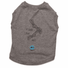 I Live for It Tee (Color: Grey, size: medium)