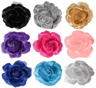 FL2001 | Pearl Rose Dog Pet Bow|Pets Ribbons (Color: Royal)