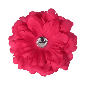 FL2002 | Daisy Flower Dog/ Cat Bow on Velcro Collar Attachment|Pets Ribbons (Color: Pink)