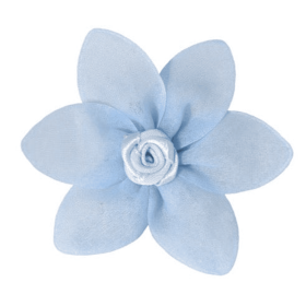 FL2004 | Petal Flower Dog Bow with Velcro|Pets Ribbons (Color: Blue)