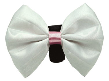 PR3001VA|Pets Ribbons (Color: White-Pink, size: 5")