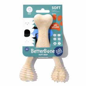 Betterbone Soft Beef Dog Chew Toy (size: small)