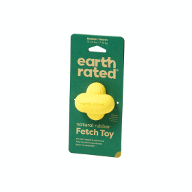 Earth Rated Rubber Fetch Dog Toy (Color: Yellow, size: medium)
