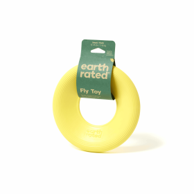 Earth Rated TPE Flyer Dog Toy (Color: Yellow, size: small)
