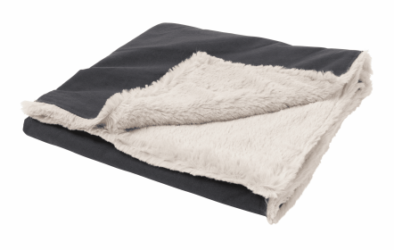 FuzzYard Life Pet Blanket (Color: Slate Grey, size: S)