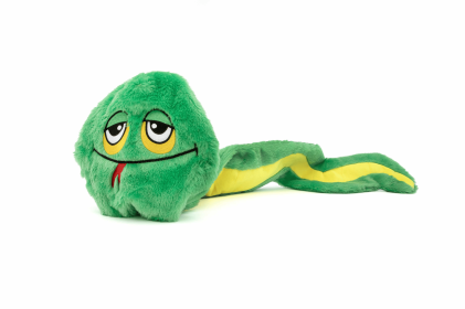 GURU Pet Company Hide-A-Tail Green Snake Interactive Plush Dog Puzzle Toy (size: medium)