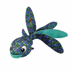 KONG(R) Wubba Finz Dog Tug Toy (Color: Blue, size: small)