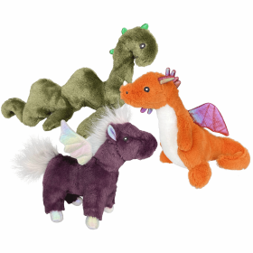 Multipet Mythical Creatures Plush Dog Toy Assorted Animals (size: 10"-13")