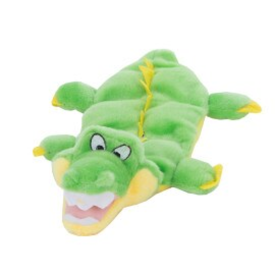 Outward Hound Squeaker Matz Gator Plush Dog Toy (Color: Green, size: small)