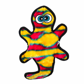 Outward Hound Invincibles Gecko Durable Plush Dog Toy (Color: Orange, size: medium)