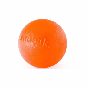 Planet Dog Orbee-Tuff Squeak Ball Dog Toy (Color: Orange)