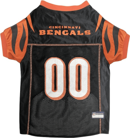 Cincinnati Bengals Pet Striped Jersey (size: LG)
