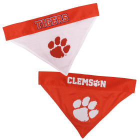 Clemson Reversible Bandana (size: XXL)