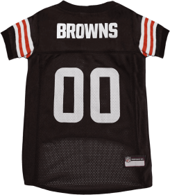 Cleveland Browns Pet Striped Jersey (size: LG)