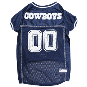 Dallas Cowboys Pet Striped Jersey (size: SM)