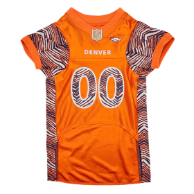Denver Broncos Zubaz Pet Jersey (size: Md)
