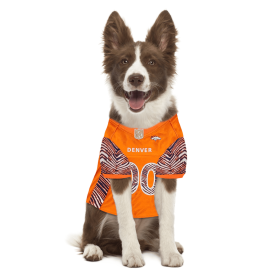 Denver Broncos Zubaz Pet Jersey (size: SM)
