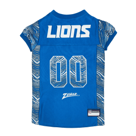 Detroit Lions Zubaz Pet Jersey (size: LG)