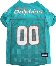 Miami Dolphins Pet Striped Jersey (size: SM)