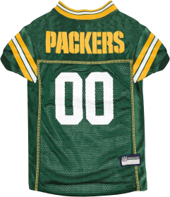 Green Bay Packers Pet Striped Jersey (size: 3 XL)