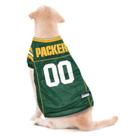 Green Bay Packers Pet Striped Jersey (size: XXL)