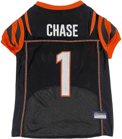 Ja'marr Chase Pet Jersey (Cin) (Color: Team Colors, size: LG)