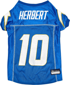 Justin Herbert Pet Jersey (Sdc) (Color: Team Colors, size: XL)