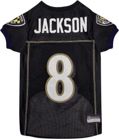 Lamar Jackson Pet Jersey (Bal) (Color: Team Colors, size: Md)