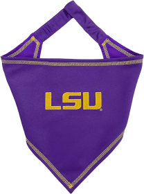 LSU Tie Around Bandana (size: S-M)