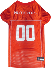 U Of Miami Pet Jersey (size: SM)
