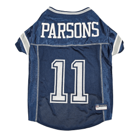 Micah Parsons Pet Striped Jersey (Dal) (Color: Team Colors, size: Md)