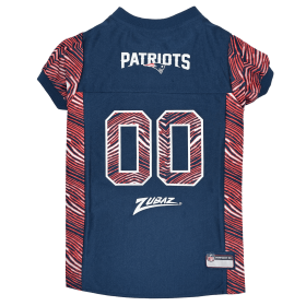 New England Patriots Zubaz Pet Jersey (size: LG)