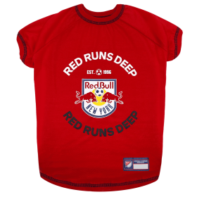 New York Red Bulls Pet Tee Shirt (size: LG)