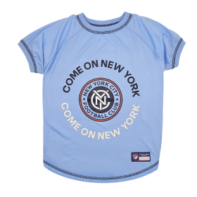 New York City FC Pet Tee Shirt (size: LG)