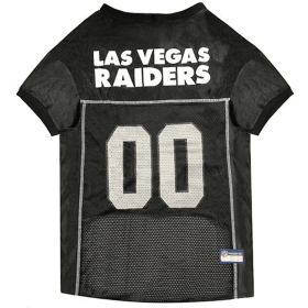 Las Vegas Raiders Pet Striped Jersey (size: XS)