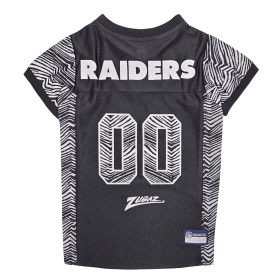 Las Vegas Raiders Zubaz Pet Jersey (size: LG)