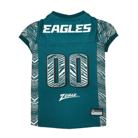 Philadelphia Eagles Zubaz Pet Jersey (size: LG)