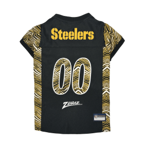 Pittsburgh Steelers Zubaz Pet Jersey (size: LG)