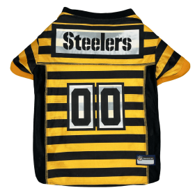 Pittsburgh Steelers Bumble Bee Throwback Jersey (size: LG)
