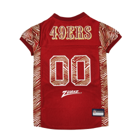 San Francisco 49ers Zubaz Pet Jersey (size: LG)
